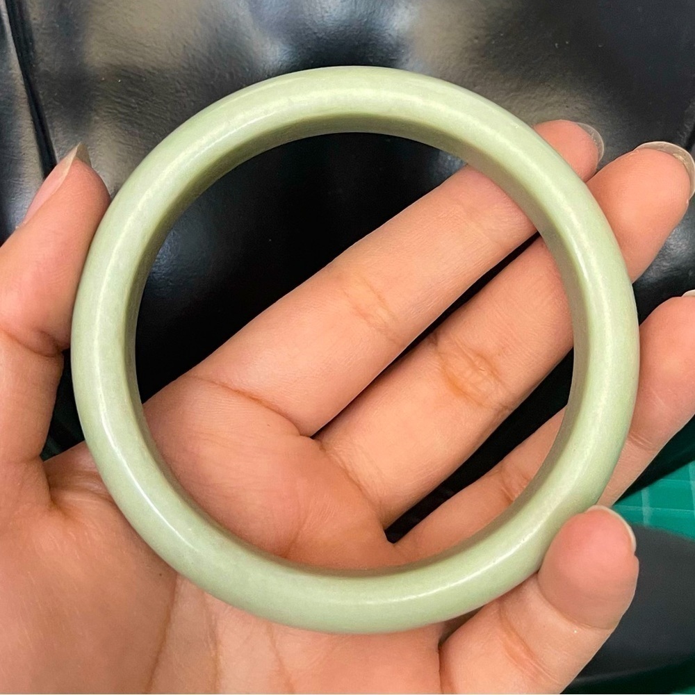 Imitation jade bangle bracelet